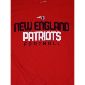 Reebok Team Apparel Mens Red Graphic T Shirt - New England Patriots - Size XL